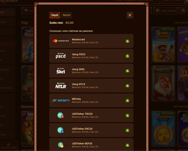 wildrobin registration page