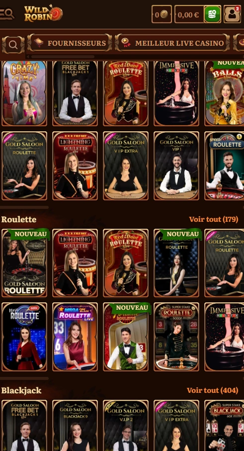 wildrobin mobile games page